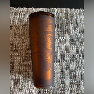 New Starbucks‎ Amber Pike Place Soft Touch Tumbler/ Starbucks tumbler - no straw